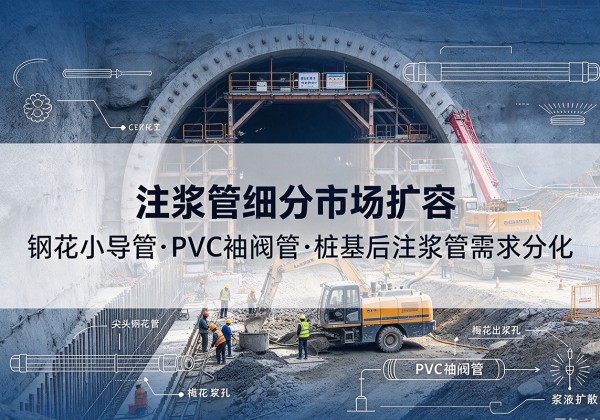 西平注浆管细分市场扩容，隧道钢花小导管、PVC 袖阀管、桩基后注浆管需求分化
